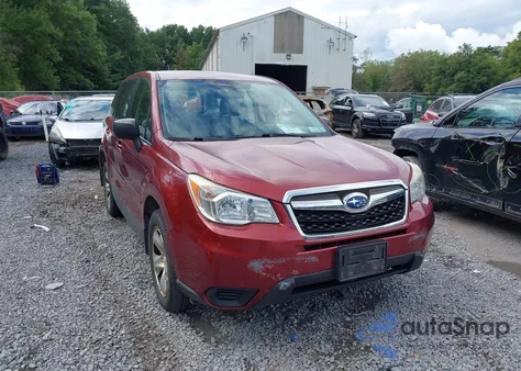 2014 Subaru Forester 2.5I z USA, uszkodzony, nr VIN JF2SJAAC1EH491256